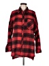 Ci Sono Plaid Red Long Sleeve Button-Down Shirt Size M - photo 1