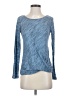 I.N. San Francisco Blue Long Sleeve Top Size S - photo 1