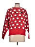 Assorted Brands Print Red Pullover Sweater Size L - photo 1
