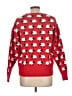 Assorted Brands Print Red Pullover Sweater Size L - photo 2