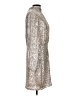 Nine West Metallic Silver Cocktail Dress Size L - photo 4