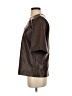 LE BOP 100% Polyurethane Brown Short Sleeve Top Size S - photo 5