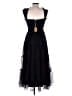 Bibi 100% Polyester Black Cocktail Dress Size M - photo 2