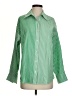 CAbi 100% Cotton Stripes Green Long Sleeve Button-Down Shirt Size S - photo 1
