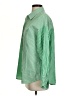 CAbi 100% Cotton Stripes Green Long Sleeve Button-Down Shirt Size S - photo 5