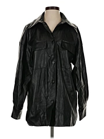 H&M Faux Leather Jacket (view 1)