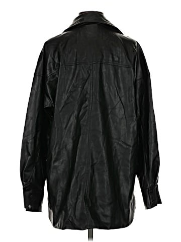 H&M Faux Leather Jacket (view 2)