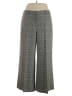 Lafayette 148 New York Plaid Gray Wool Pants Size 14 - photo 1