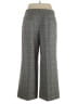 Lafayette 148 New York Plaid Gray Wool Pants Size 14 - photo 2