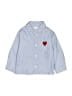 Zara Hearts Blue Long Sleeve Button-Down Shirt Size 4 - photo 1