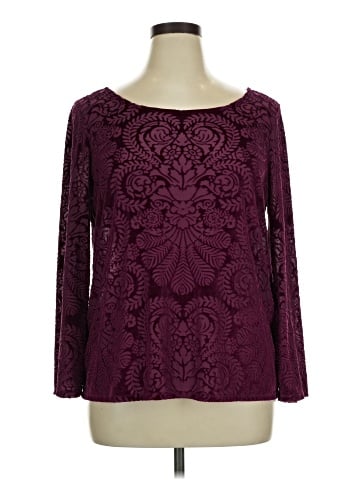 Roz & Ali Long Sleeve Blouse (view 1)