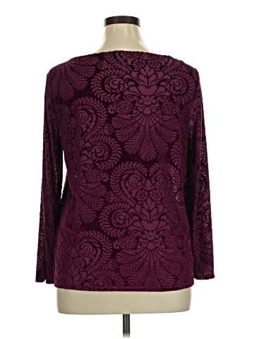 Roz & Ali Long Sleeve Blouse (view 2)