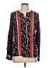 DR2 100% Rayon Blue Long Sleeve Blouse Size L - photo 1