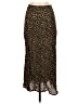 Three Dots Animal Print Brown Casual Skirt Size XS - photo 1