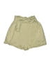 Zara Solid Green Khaki Shorts Size XS - photo 1
