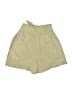 Zara Solid Green Khaki Shorts Size XS - photo 2