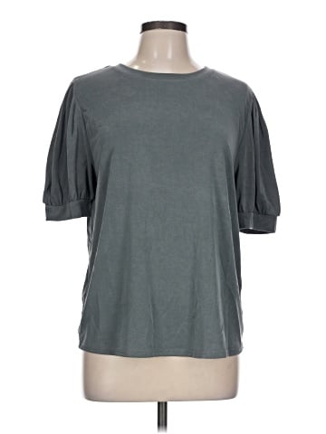 Green Envelope Short Sleeve Top (view 1)