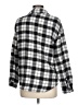 Just Polly Plaid Gray Long Sleeve Blouse Size L - photo 2