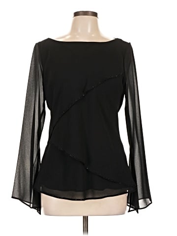 Sandra Darren Long Sleeve Blouse (view 1)