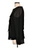 Sandra Darren 100% Polyester Black Long Sleeve Blouse Size 12 - photo 5