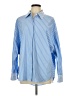 Express Stripes Blue Long Sleeve Button-Down Shirt Size L - photo 1