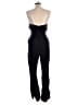 Nicholas 100% Linen Solid Black Jumpsuit Size 10 - photo 2