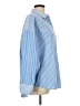 Express Stripes Blue Long Sleeve Button-Down Shirt Size L - photo 4