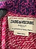 Zadig & Voltaire 100% Cotton Color Block Gray Purple Pullover Sweater Size S - photo 7