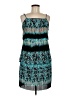 Essentials 100% Polyester Tie-dye Teal Cocktail Dress Size 6 - photo 1