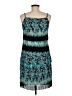 Essentials 100% Polyester Tie-dye Teal Cocktail Dress Size 6 - photo 2
