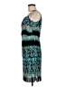 Essentials 100% Polyester Tie-dye Teal Cocktail Dress Size 6 - photo 5