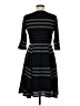 Robbie Bee Stripes Black Casual Dress Size 8 - photo 2