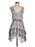 Aqua 100% Rayon Paisley Gray Cocktail Dress Size M - photo 1