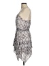 Aqua 100% Rayon Paisley Gray Cocktail Dress Size M - photo 5
