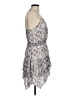 Aqua 100% Rayon Paisley Gray Cocktail Dress Size M - photo 4