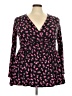 Torrid Black Long Sleeve Blouse Size 2X Plus (2) - photo 1