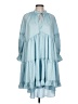 Cinq à Sept 100% Polyester Blue Casual Dress Size 10 - photo 1