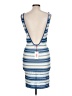 Solid & Striped Stripes Blue Cocktail Dress Size L - photo 2