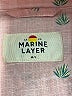 Marine Layer Hearts Pink Short Sleeve Button-Down Shirt Size Med - Lg - photo 7