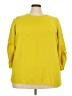 Alfani Yellow Long Sleeve Blouse Size 2X - photo 1