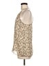 Theory 100% Silk Tan Sleeveless Silk Top Size M - photo 5