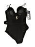 Stylest Solid Black One Piece Swimsuit Size L - photo 2