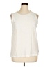 Unbranded 100% Cotton Ivory Sleeveless Blouse Size XL (estimated) - photo 1