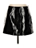 Unbranded 100% Polyester Metallic Black Faux Leather Skirt Size S - photo 1