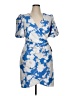 Julia Jordan Floral Blue Cocktail Dress Size 14 - photo 1
