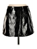 Unbranded 100% Polyester Metallic Black Faux Leather Skirt Size S - photo 2