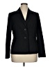 Black Label by Evan Picone 100% Polyester Solid Black Blazer Size 14 - photo 1