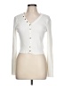 Zara Ivory Long Sleeve Henley Size L - photo 1