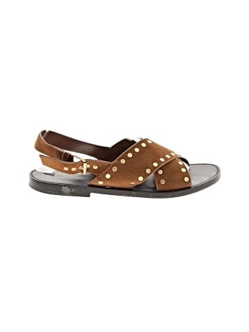 Madewell The Tuley Crossover Sandal in Suede (view 1)