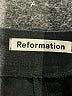 Reformation 100% Linen Chevron-herringbone Black Cargo Shorts Size 4 - photo 3